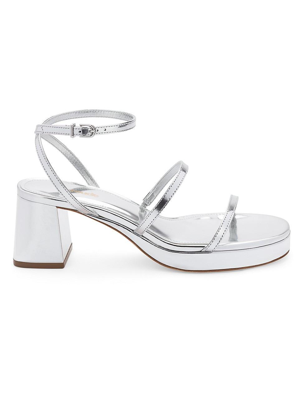 Larroud Gio Sandals Silver 5 Product Image