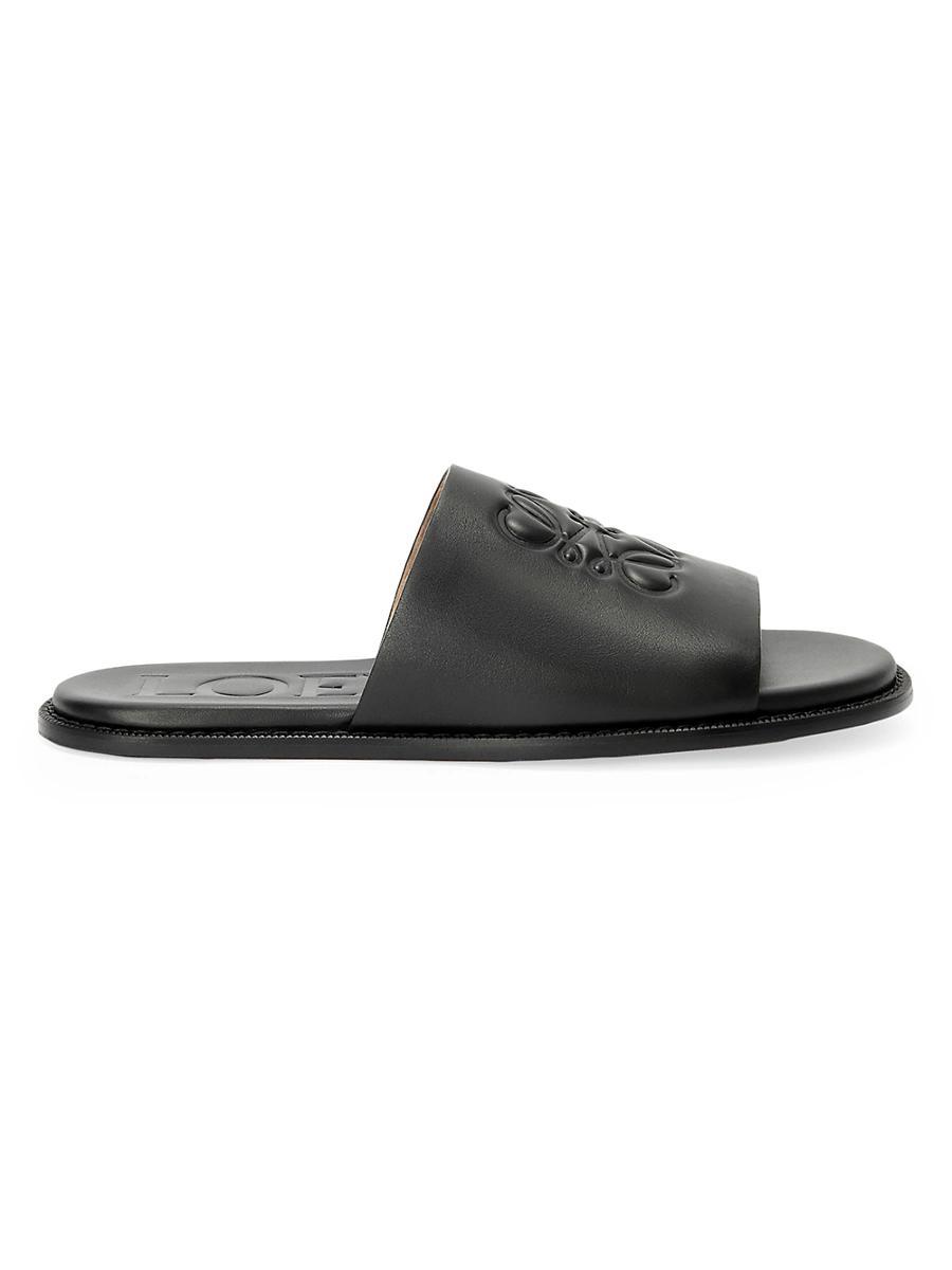 Men's Flex Anagram Soft Calfskin Slide Sandals Product Image