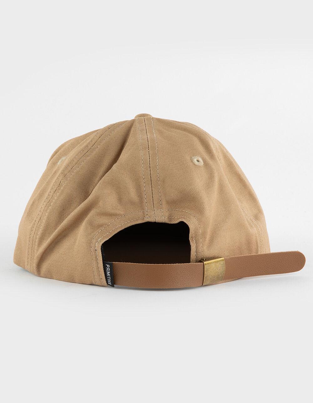PRIMITIVE Euro Slant Unstructured Mens Strapback Hat - KHAKI Product Image