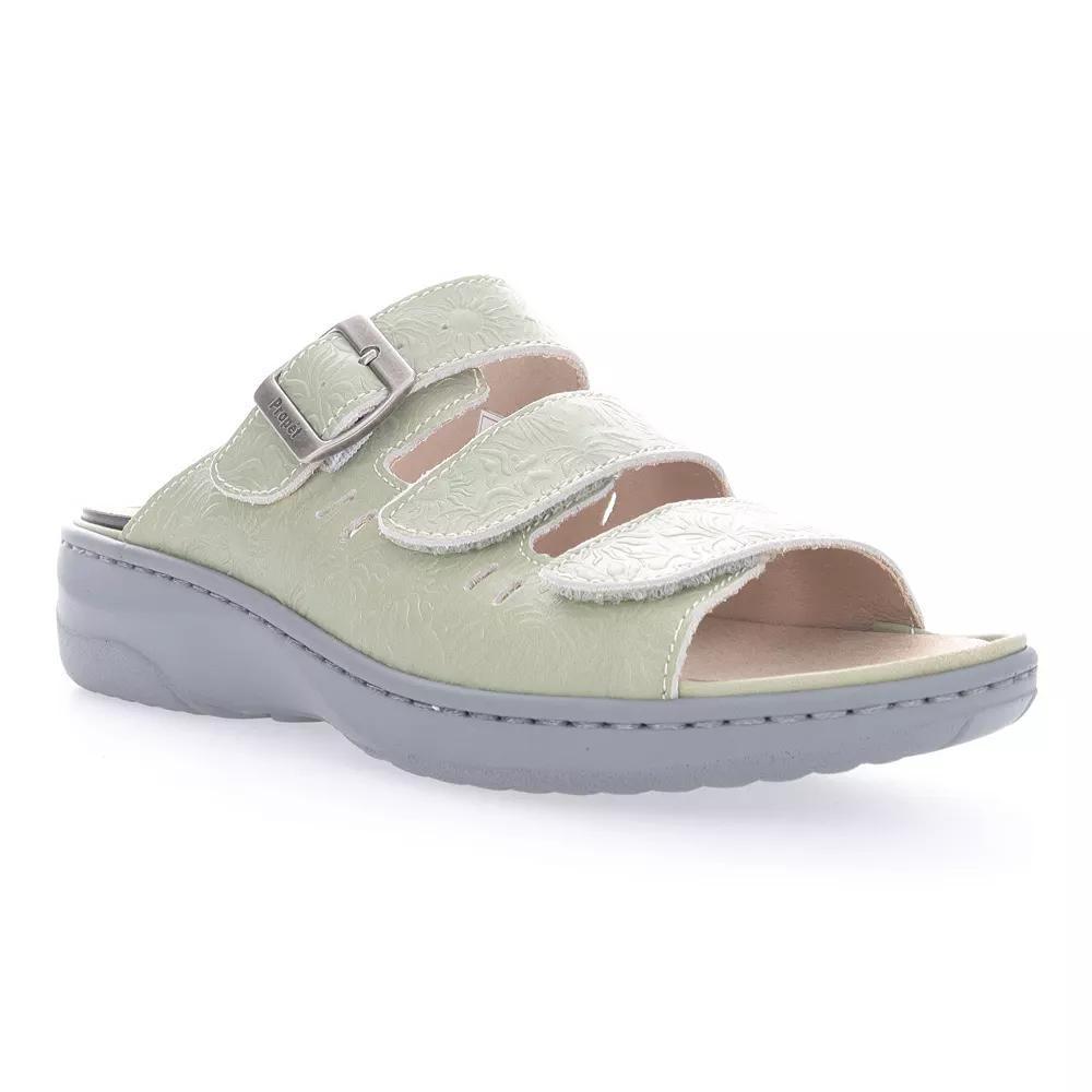 Propet Breezy Walker Women's Slide Sandals, Size: 8.5 Medium, Summer Green Product Image