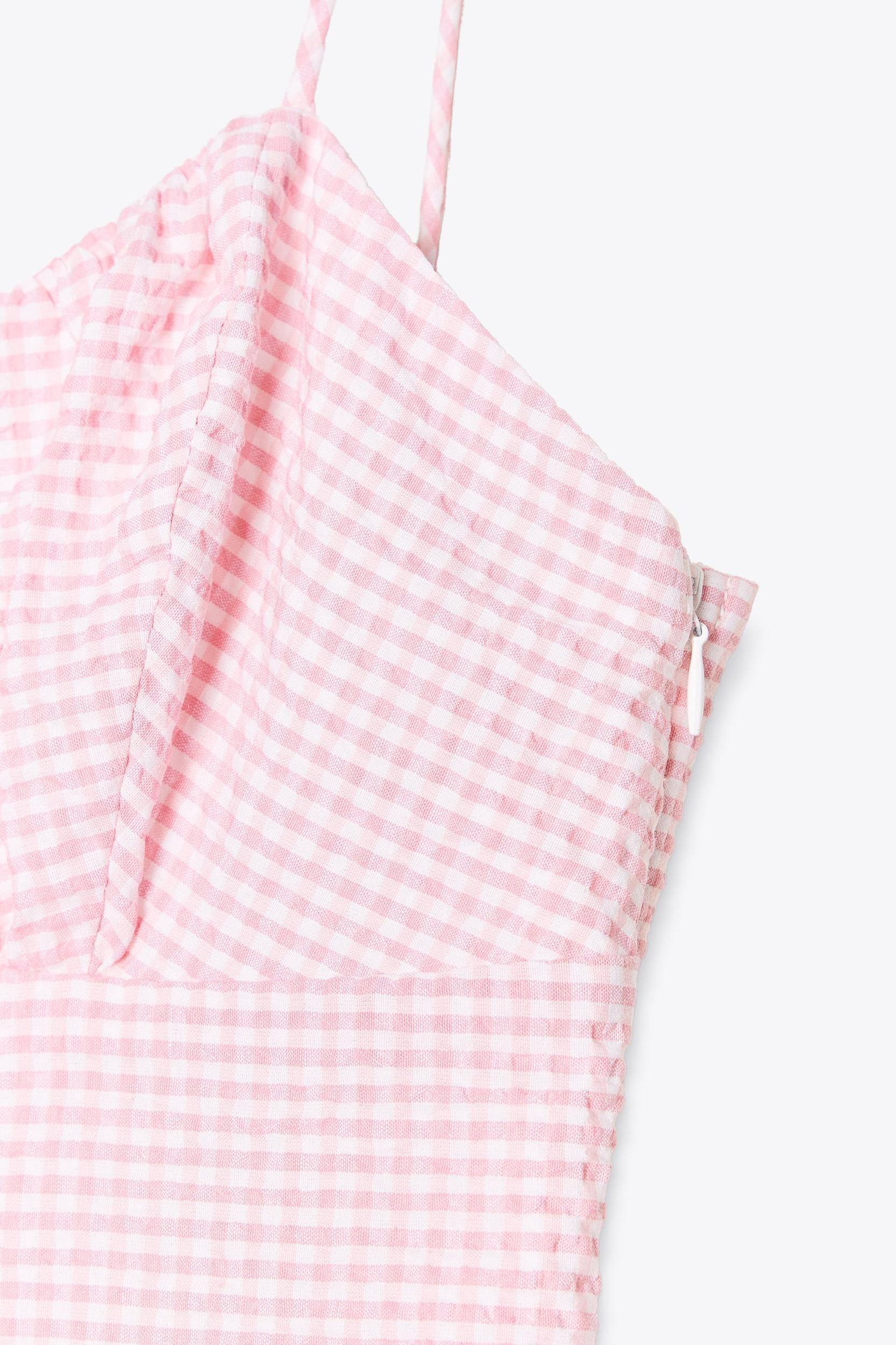 GINGHAM MINI DRESS Product Image