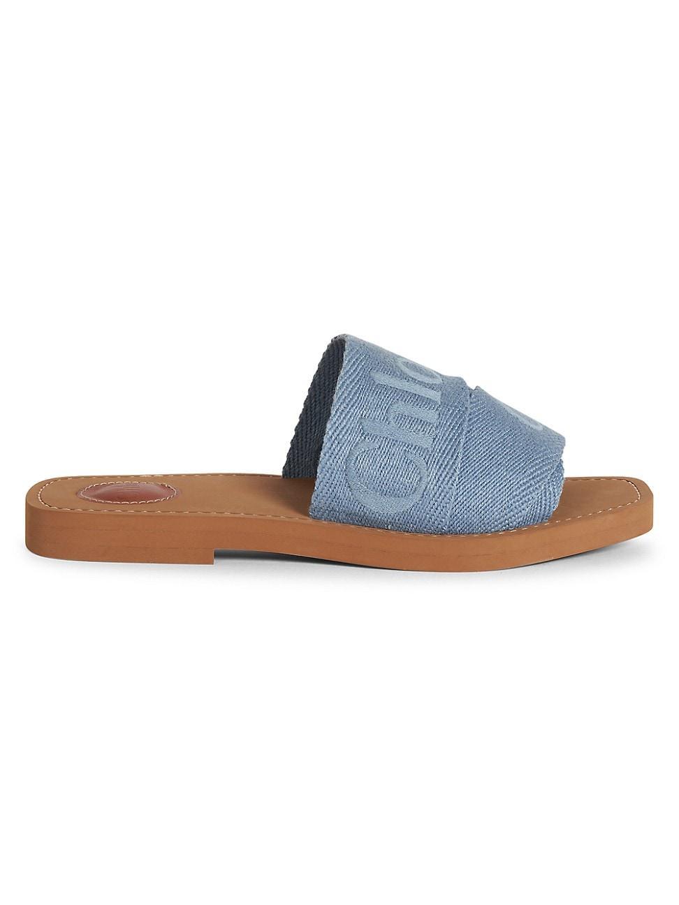 Chloe Womens Woody Logo Slide Sandals Product Image
