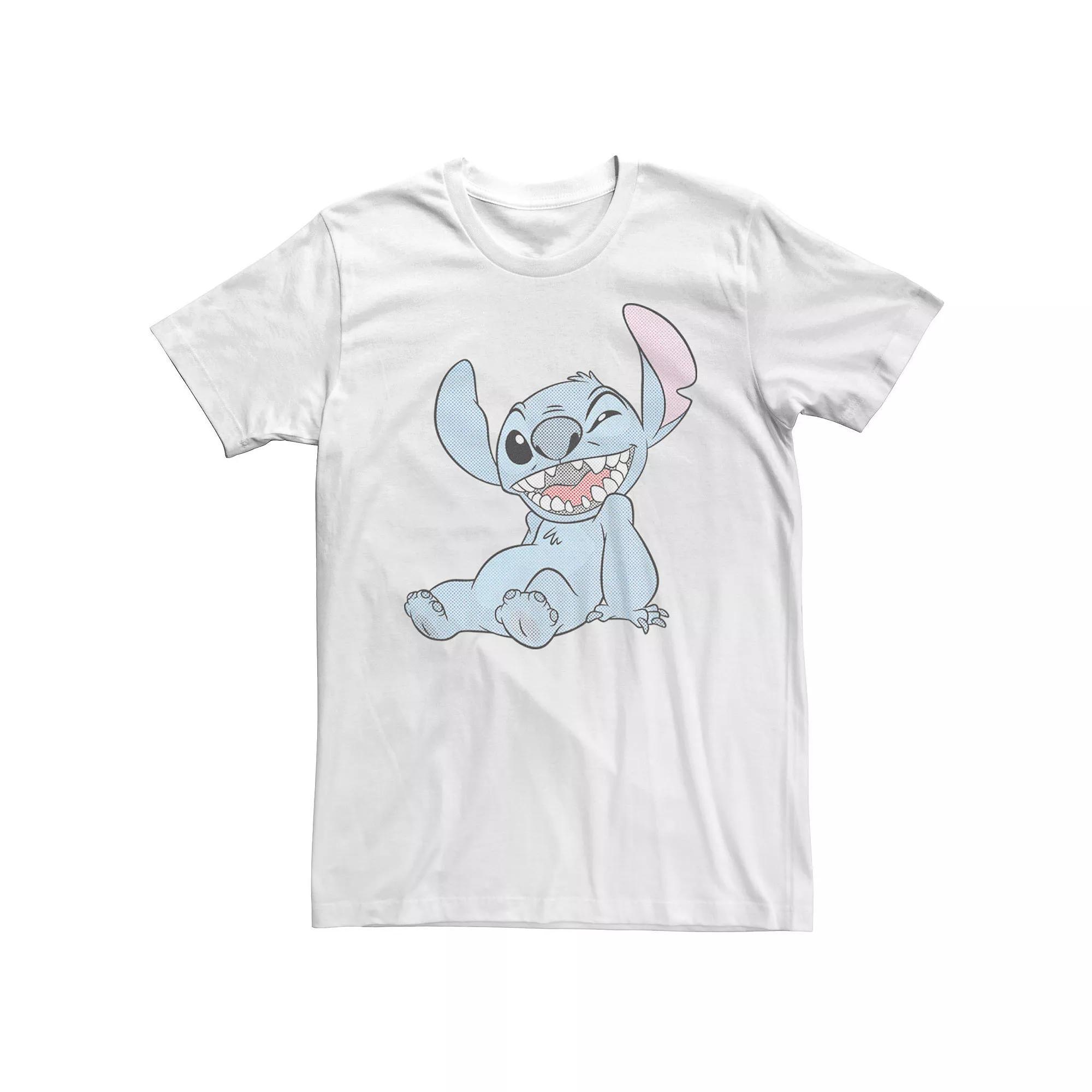 Big & Tall Disney Lilo & Stitch Pop Art Comic Stitch Tee, Men's, Size: 4XLT, White Product Image