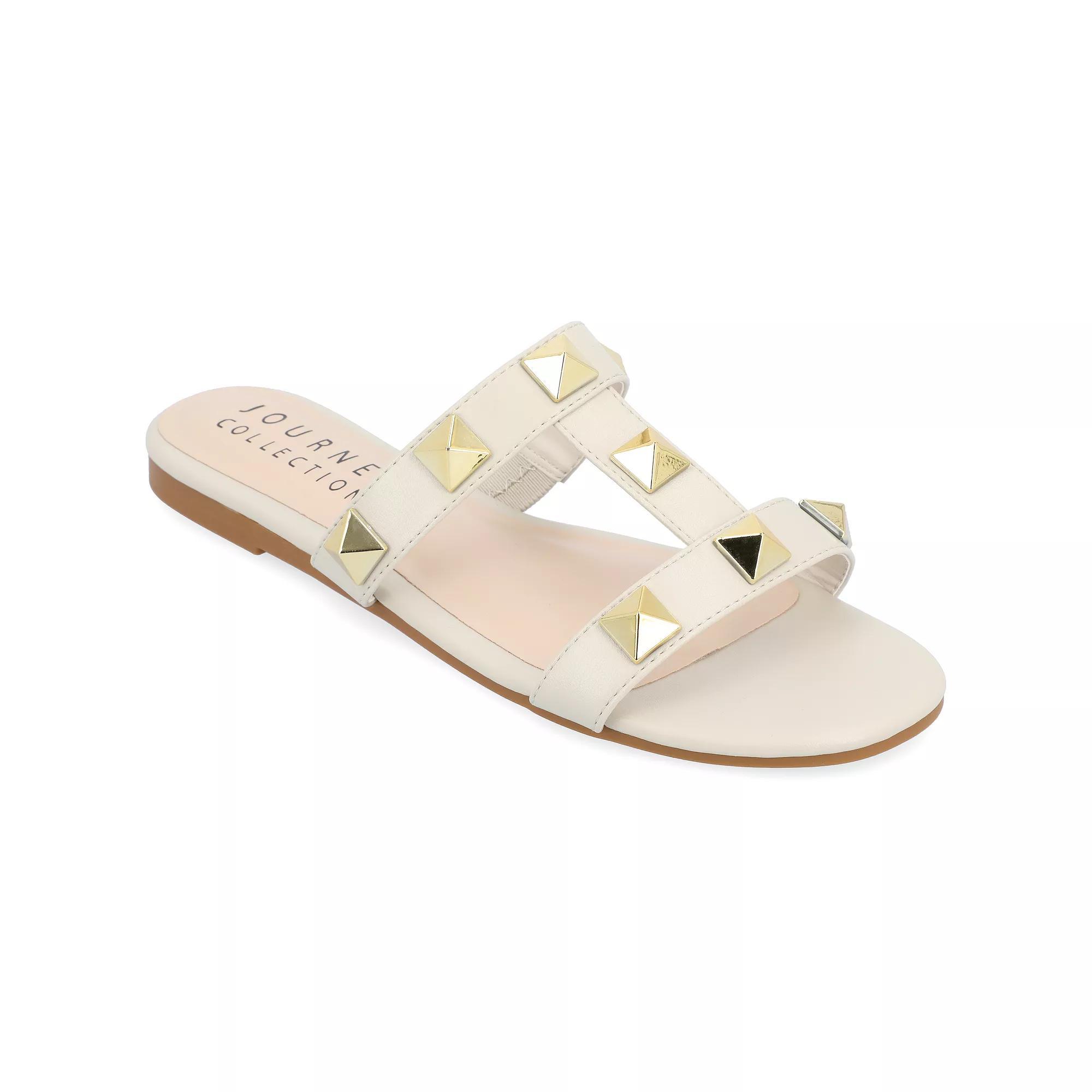 Journee Kendall Women's Embellished Gladiator Sandals, Size: 6.5, Pink Product Image