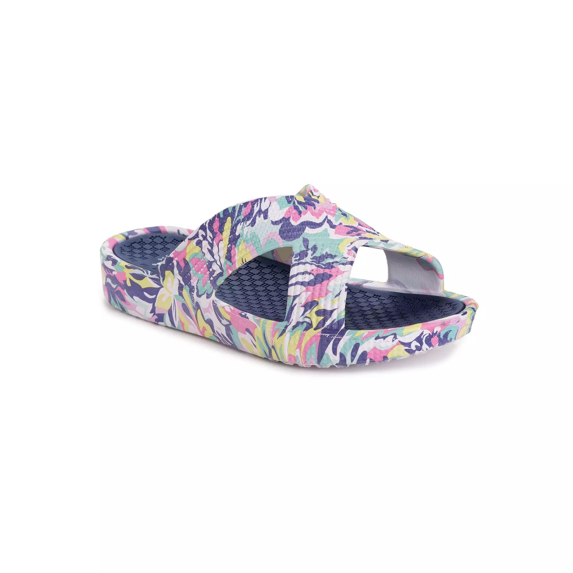 MUK LUKS Spa Day Women's Sandals, Size: Small, Blue Product Image