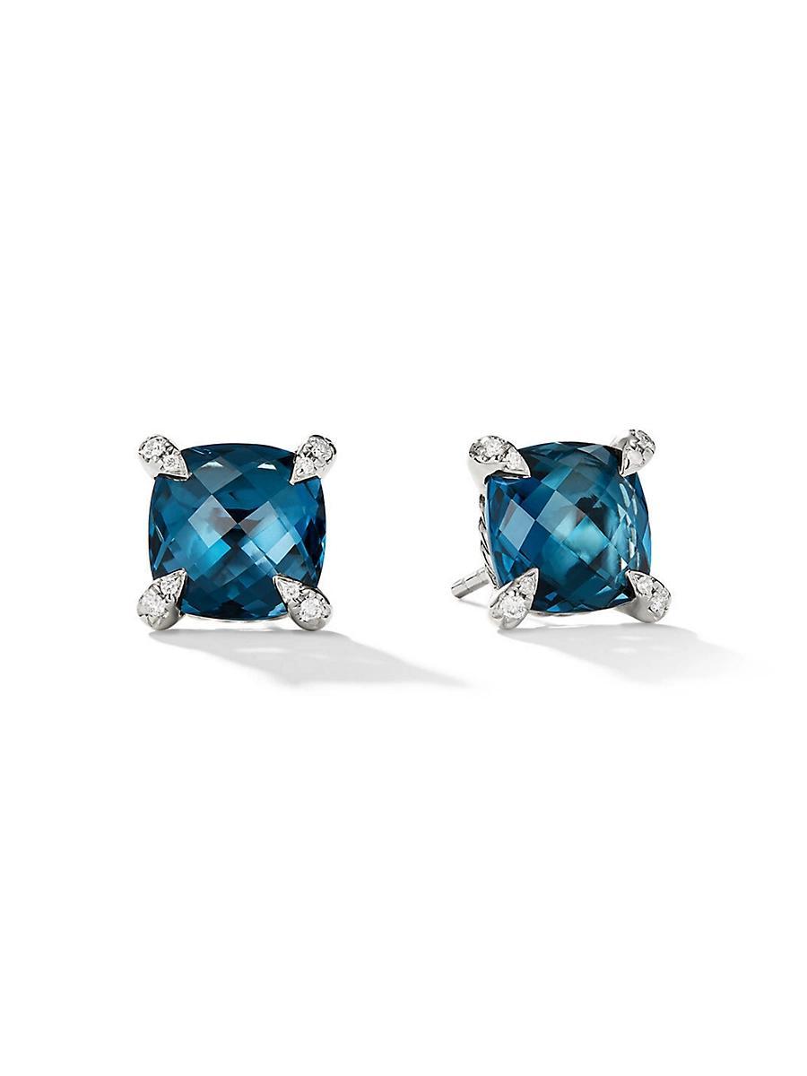 David Yurman Chatelaine Stud Earrings with Amethyst and Diamonds Product Image