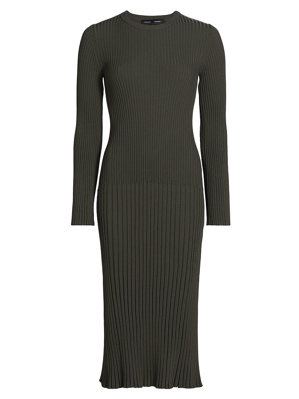 Womens Kenna Rib-Knit Midi-Dress Product Image