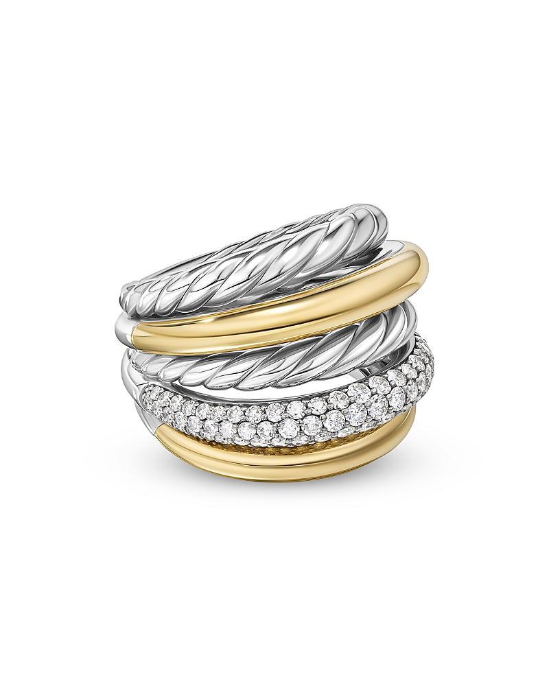 Womens DY Mercer Multi Row Ring in Sterling Silver Product Image