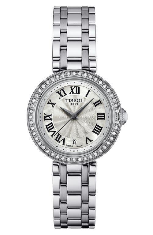 Tissot Womens Bellissima Quartz Analog Silver Stainless Steel Small Bracelet Watch Product Image