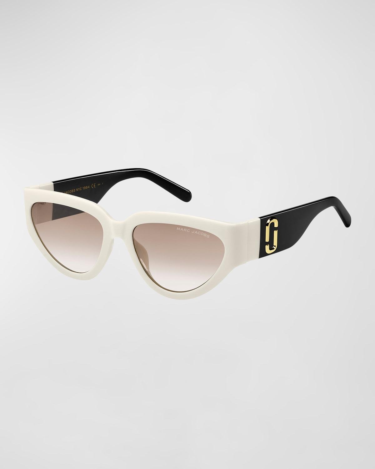 J Marc Logo Plastic Cat-Eye Sunglasses Product Image