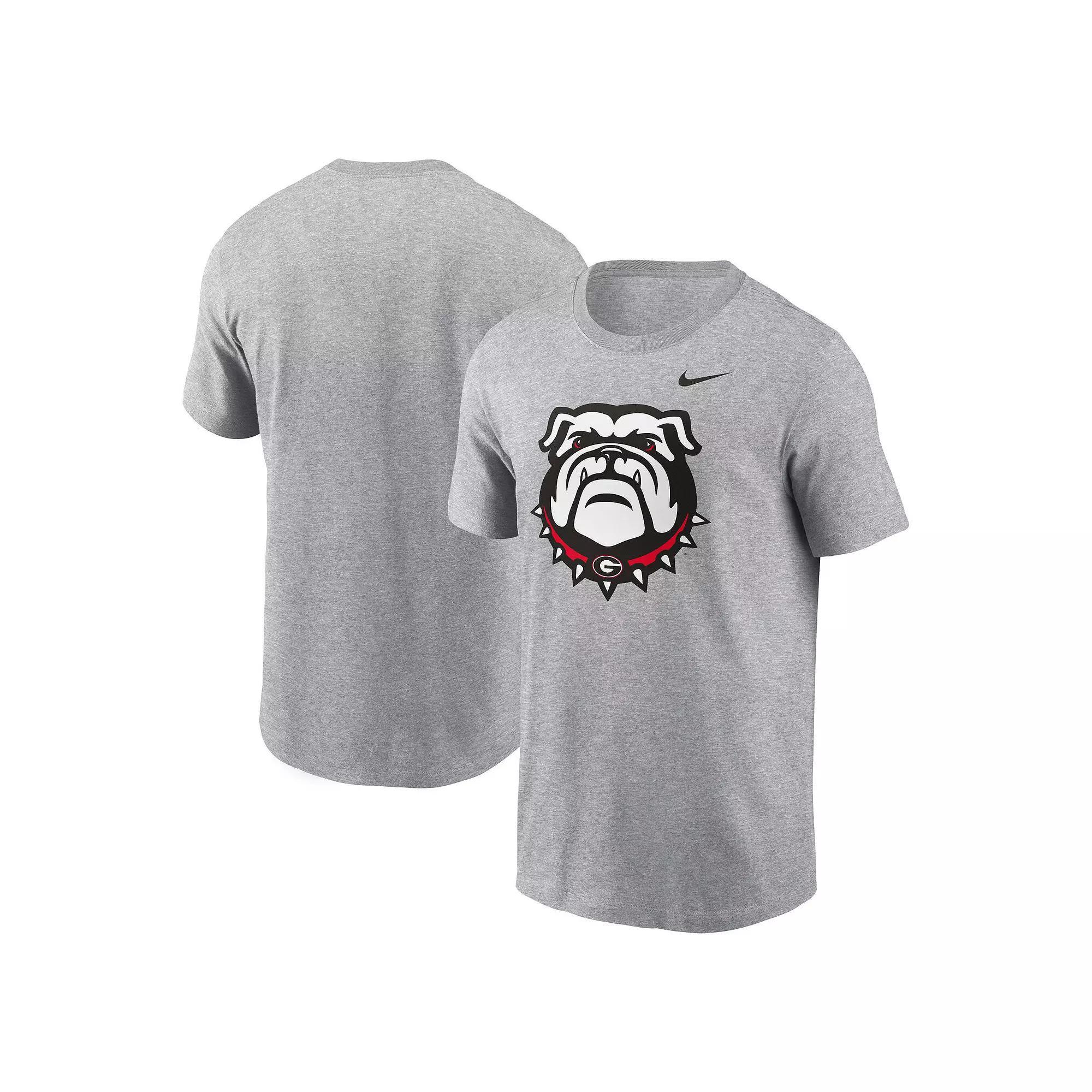 Men's Nike Heather Gray Georgia Bulldogs Primetime Alternate Logo T-Shirt, Size: XL, Grey Product Image