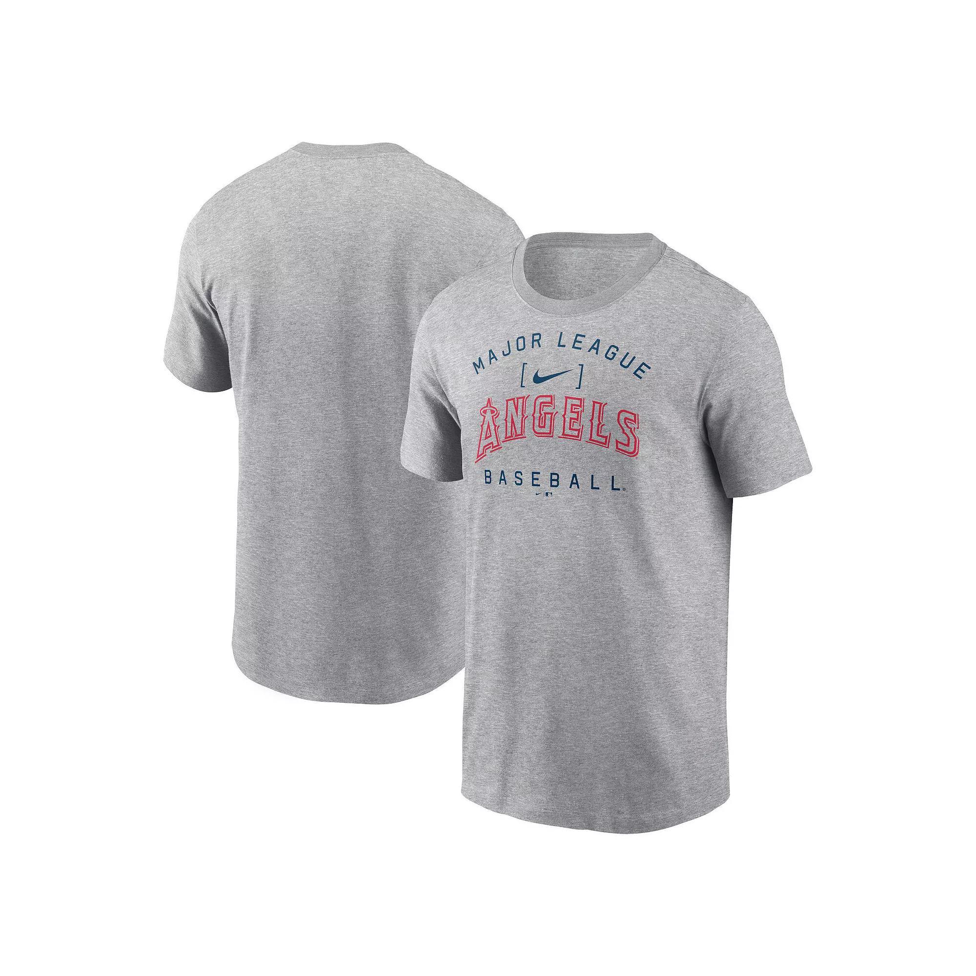 Men's Nike Heather Gray Houston Texans Primetime Wordmark Essential T-Shirt, Size: 2XL, Grey Product Image