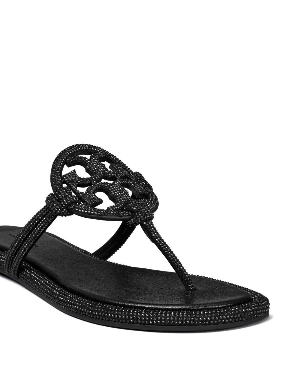 Miller crystal-embellished slides  Product Image