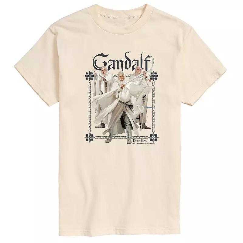 Mens The Lord Of The Rings Gandalf The White Graphic Tee Ivory Product Image