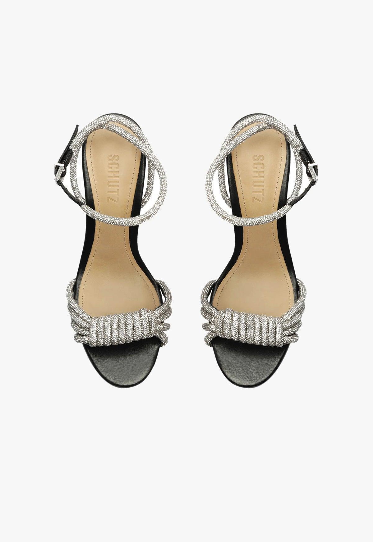Jewell Block Leather Sandal Product Image