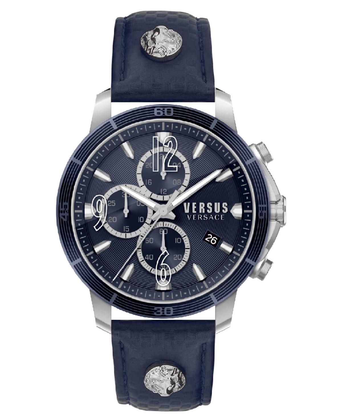 VERSUS Versace Versace Men's Two-Tone Leather Strap Watch, 46mm in Two Tone at Nordstrom Product Image