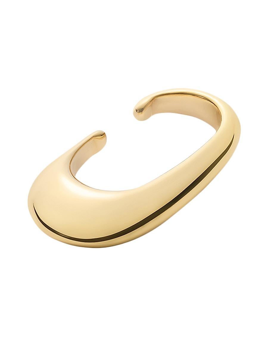 Mens Gold Vermeil Long Drop Ear Cuff Product Image