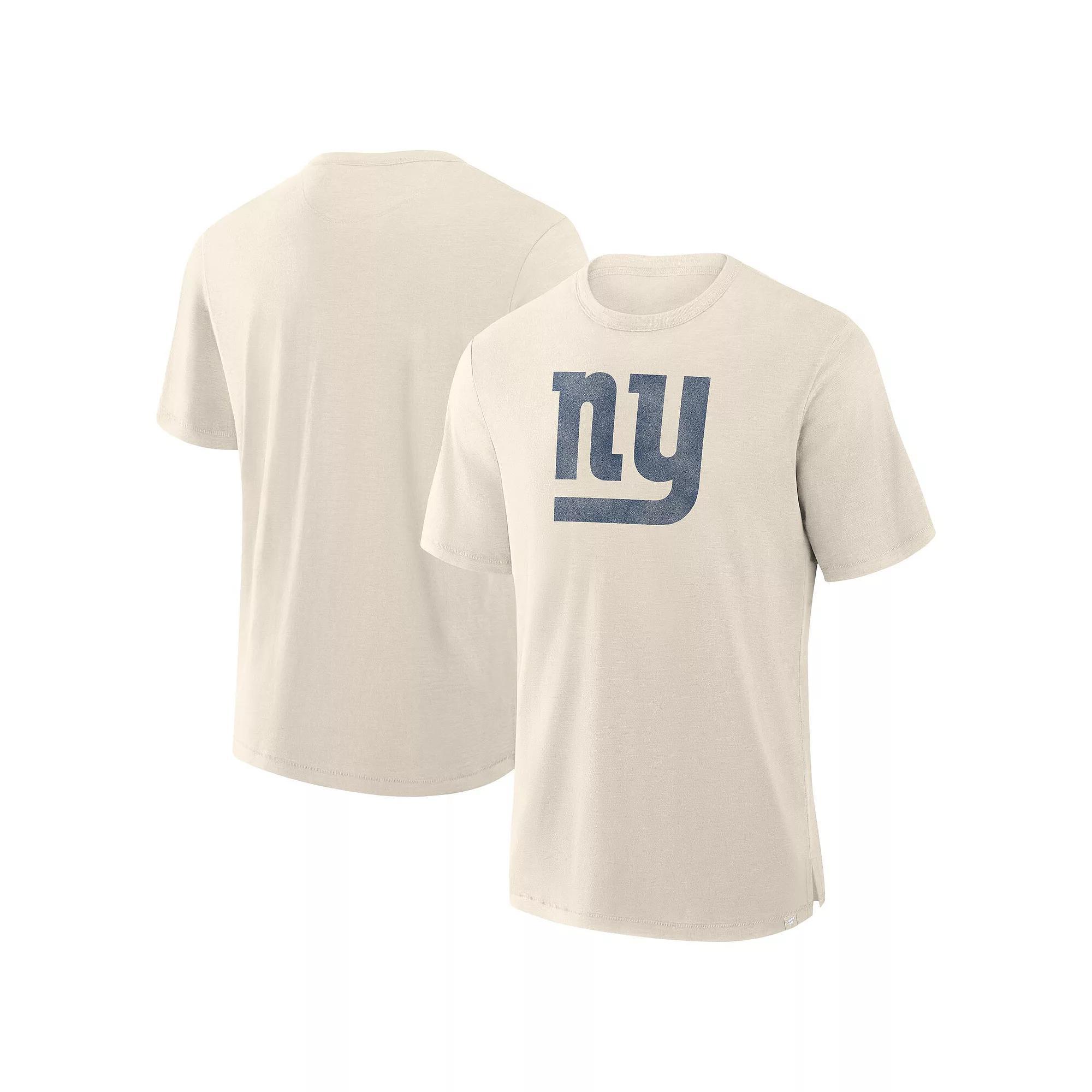 Men's Fanatics  Cream New York Giants Slub T-Shirt, Size: Large, Beige Product Image