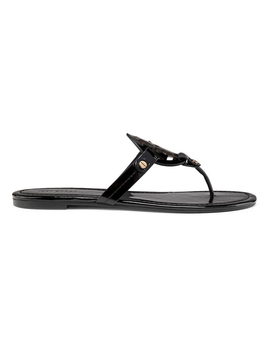Womens Miller Patent Leather Thong Sandals Product Image