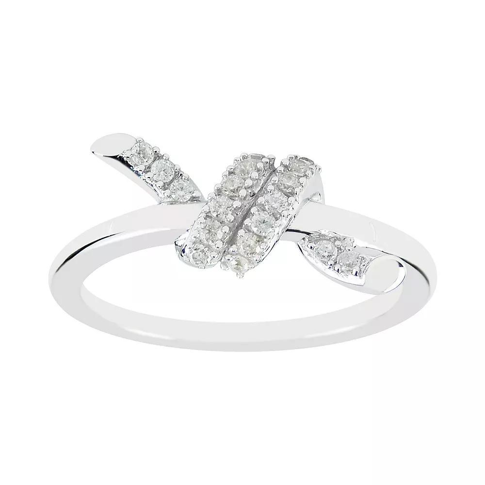 SIRI USA by TJM Sterling Silver Cubic Zirconia Wraparound Ring, Women's, Size: 9 Product Image