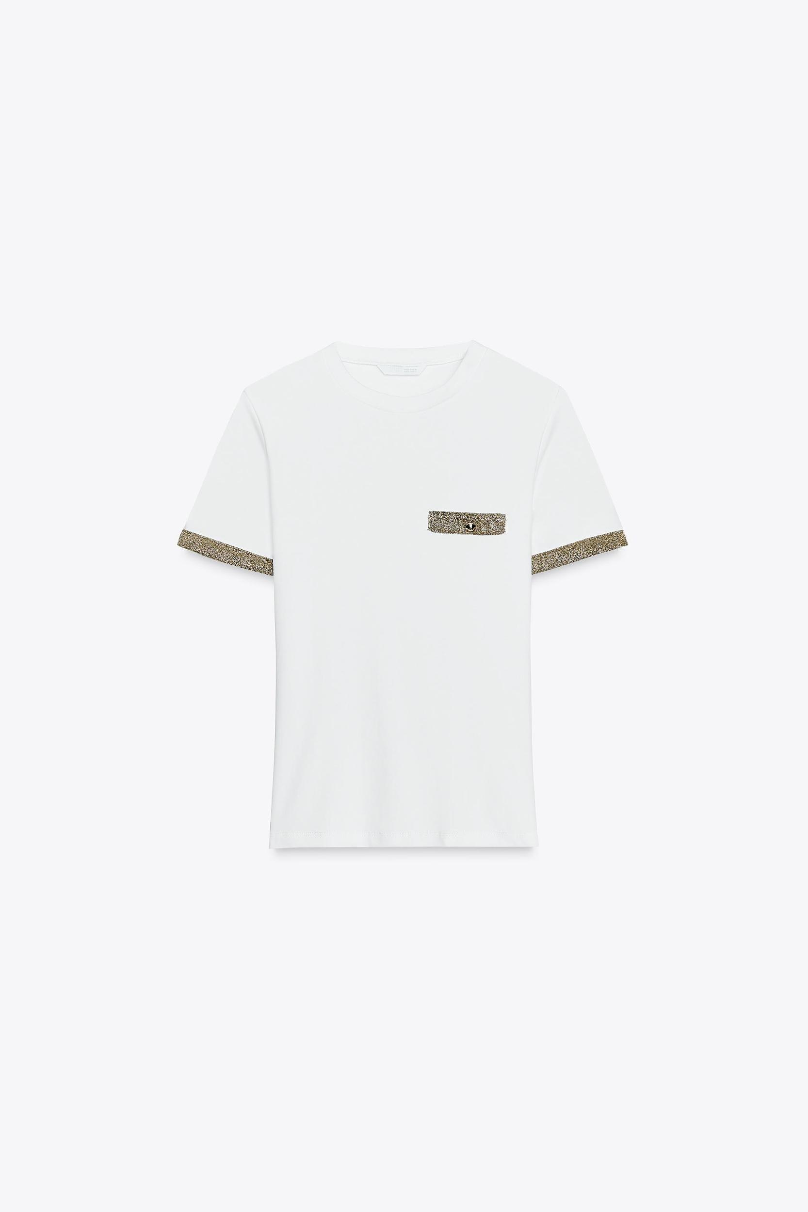 METALLIC THREAD T-SHIRT Product Image
