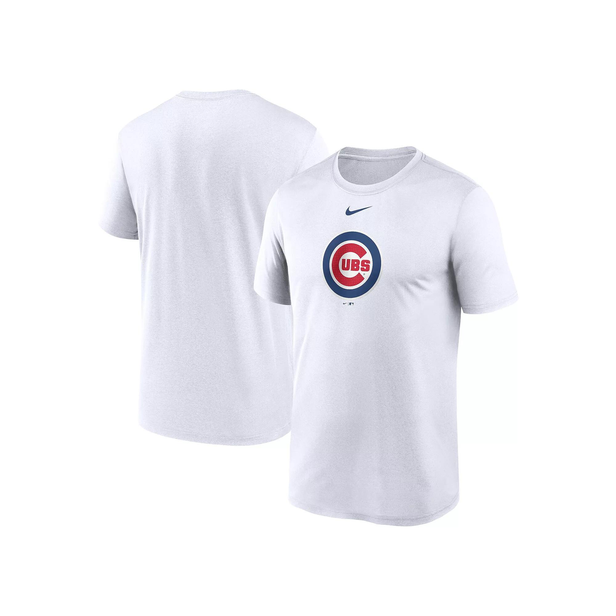 Men's Nike White Chicago Cubs Legend Fuse Large Logo Performance T-Shirt, Size: 2XL Product Image