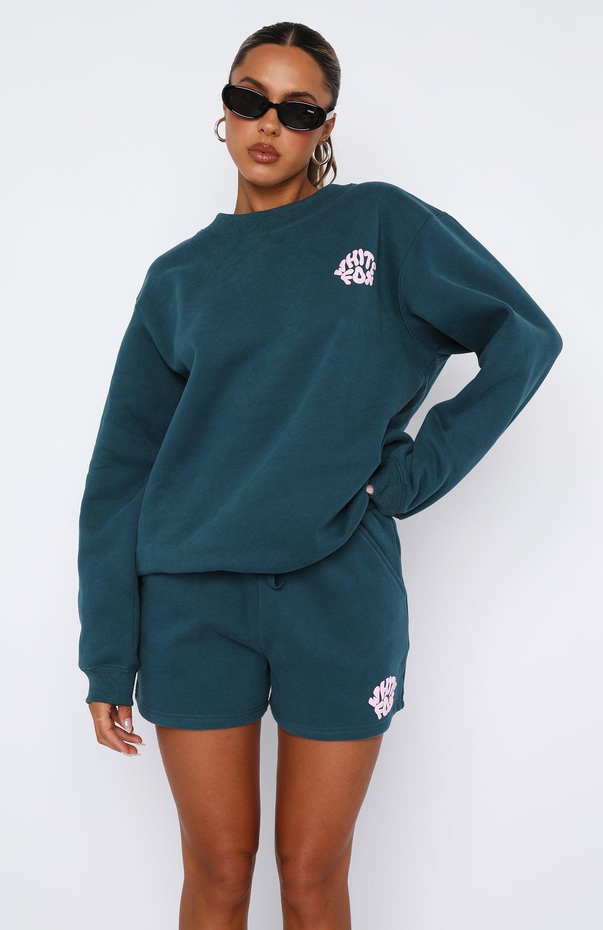 Look For Me Oversized Sweater Teal Product Image