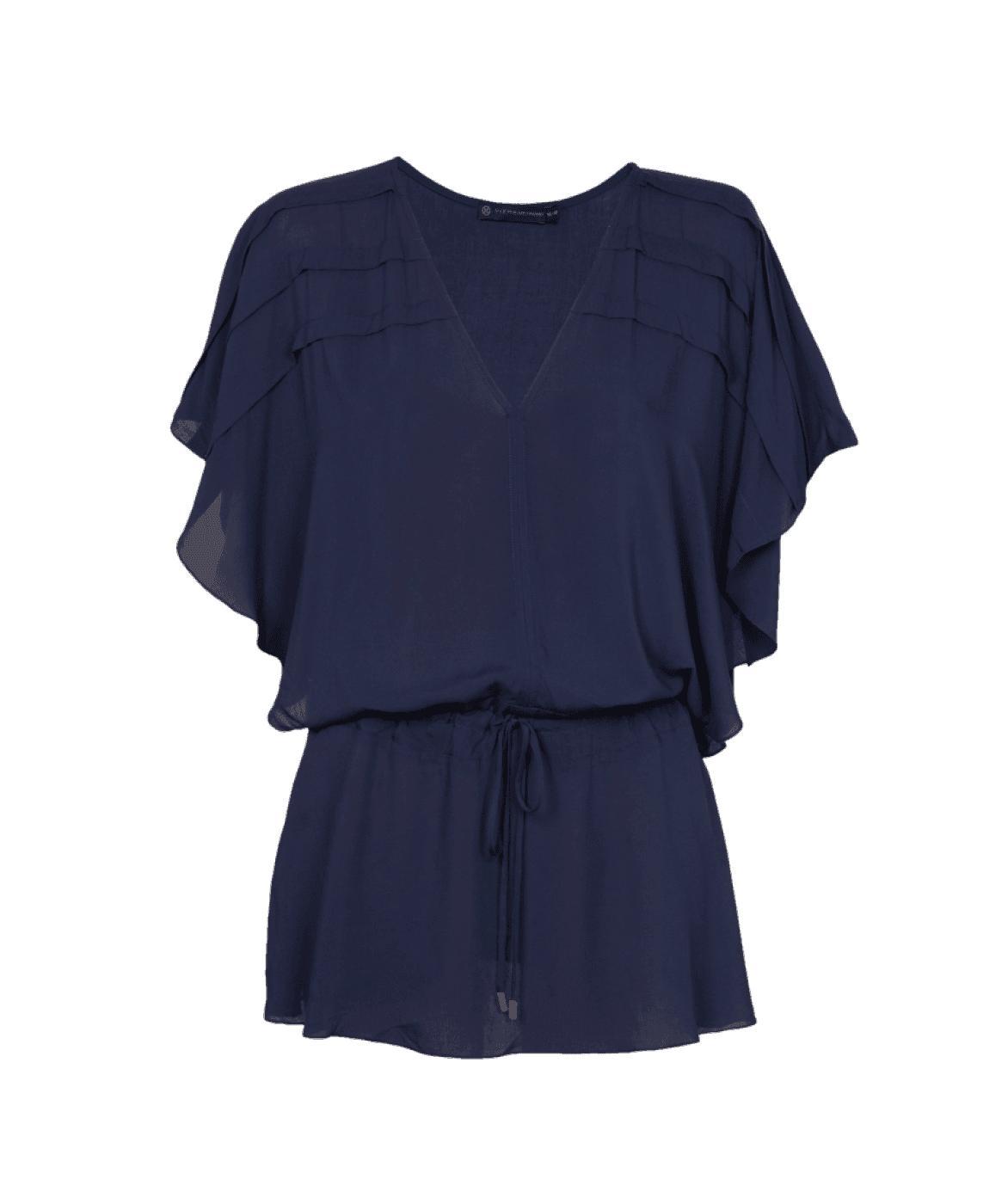 Vintage Pleats Tunic - Indigo Product Image