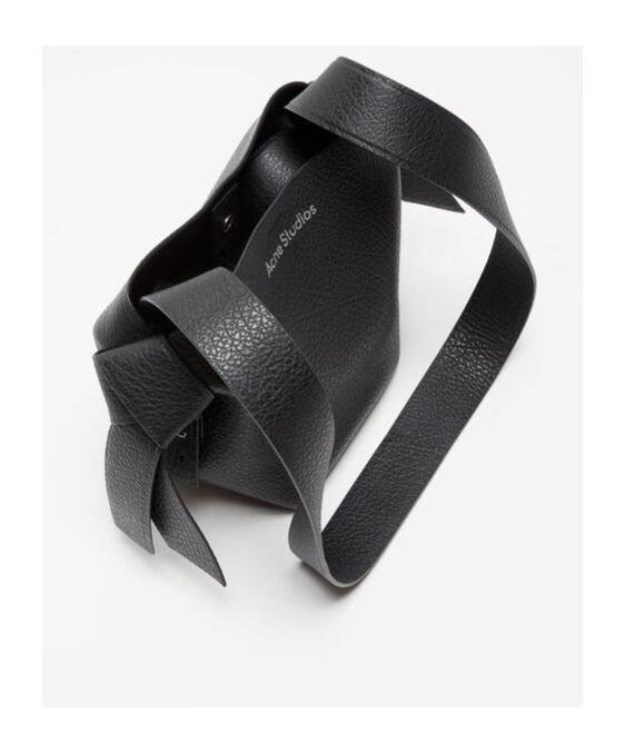 ACNE STUDIOS Mini Musubi Shoulder Bag In Black Product Image