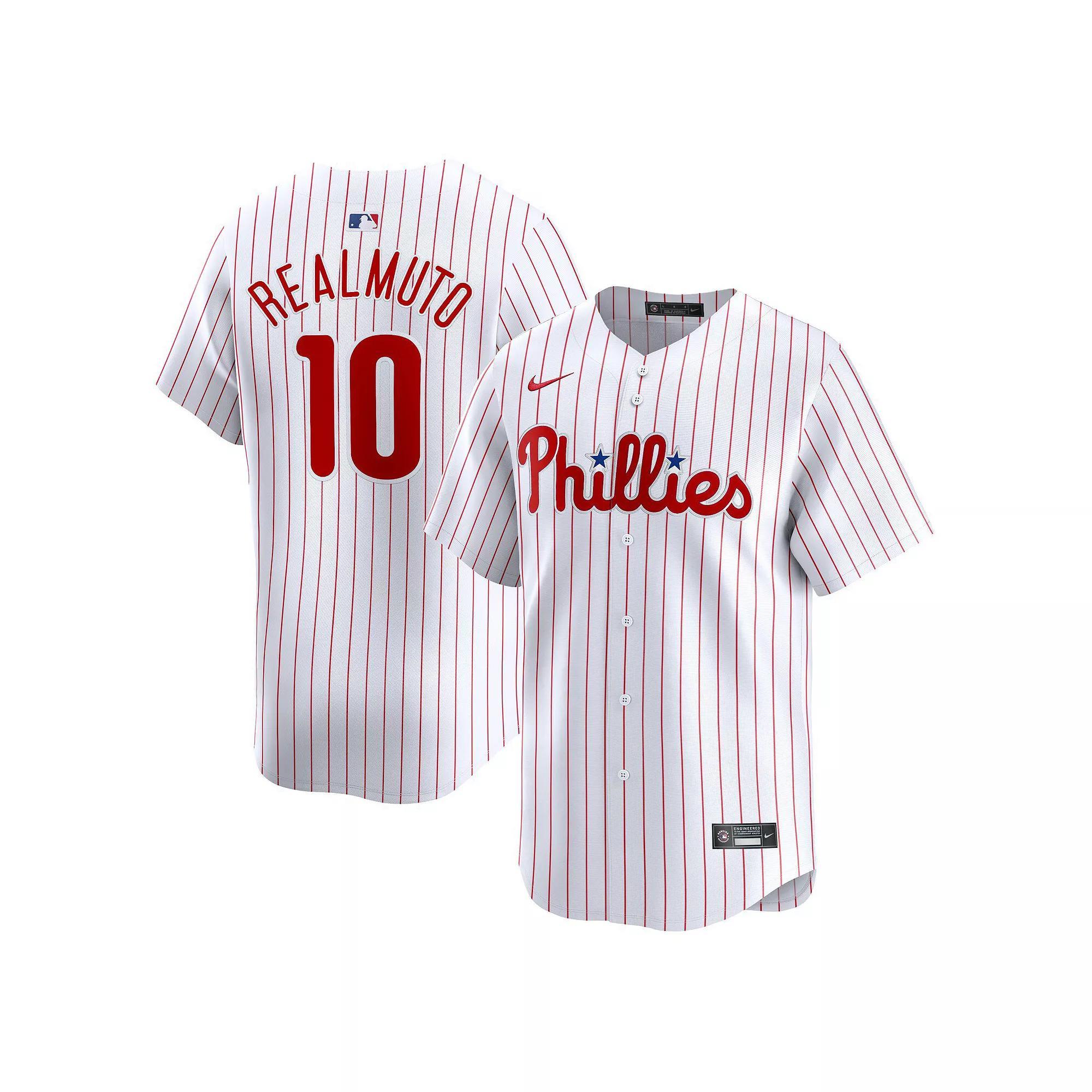 Men's Nike J.T. Realmuto White Philadelphia Phillies Home Limited Player Jersey, Size: Large Product Image