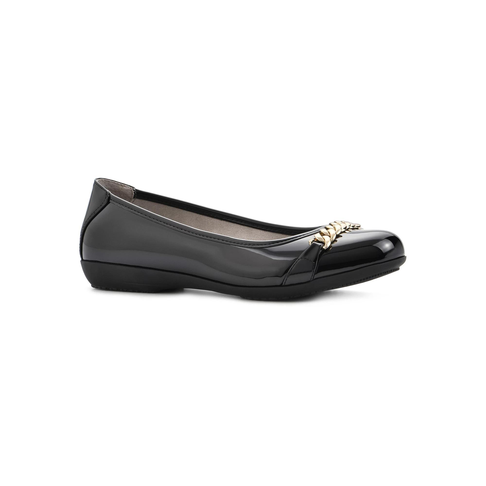 Cliffs by White Mountain Charmed Women's Ballet Flats, Size: 10, Black Patent Product Image
