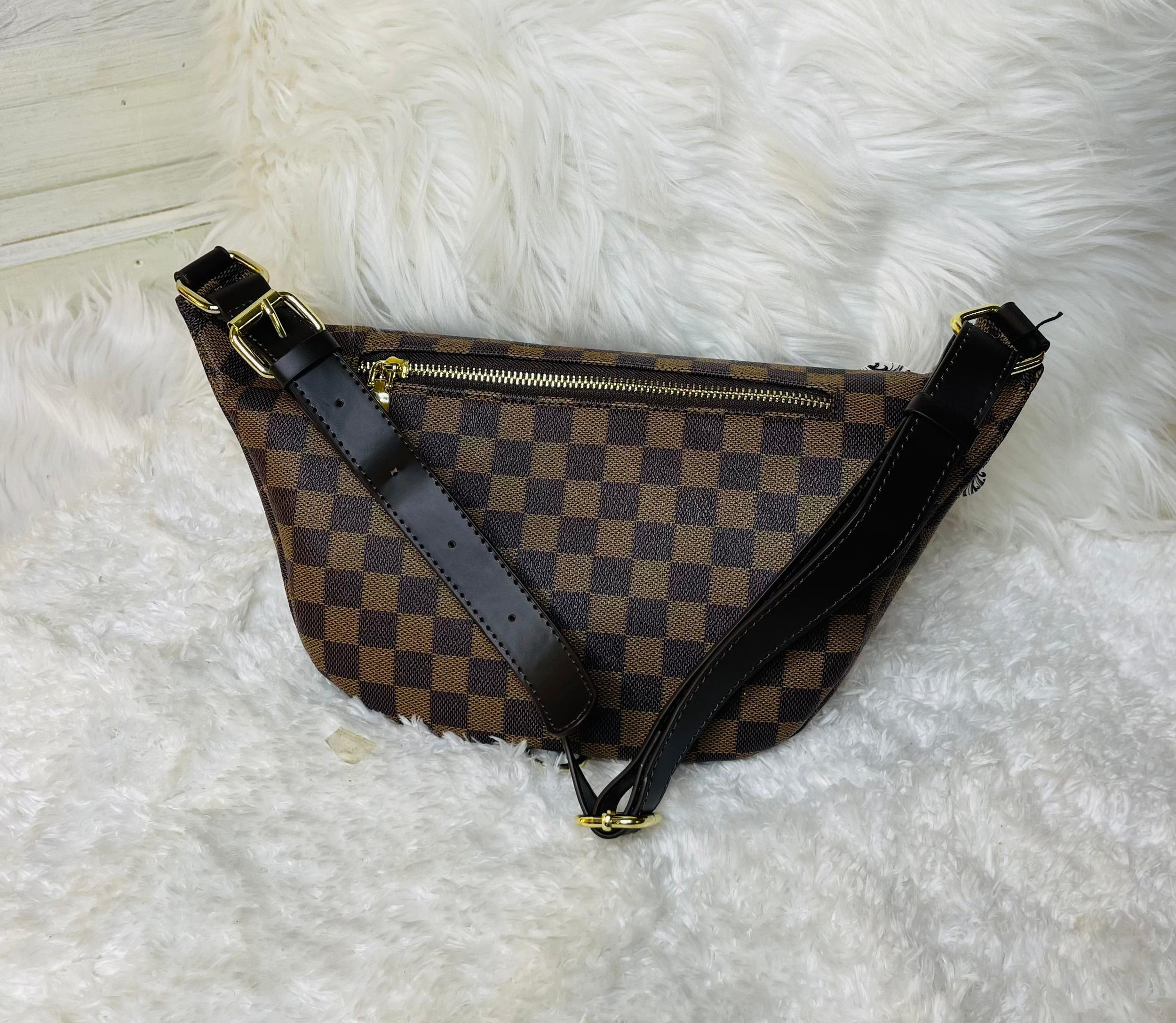 18579   Sasha London Check Fanny Pack Product Image