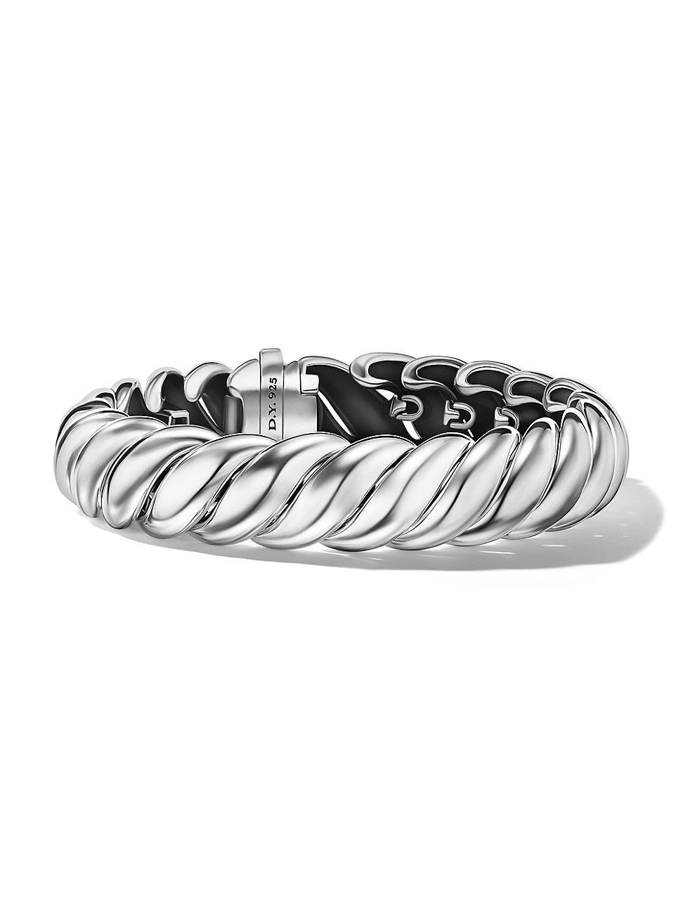 David Yurman Sterling Silver Sculpted Cable Link Bracelet Product Image