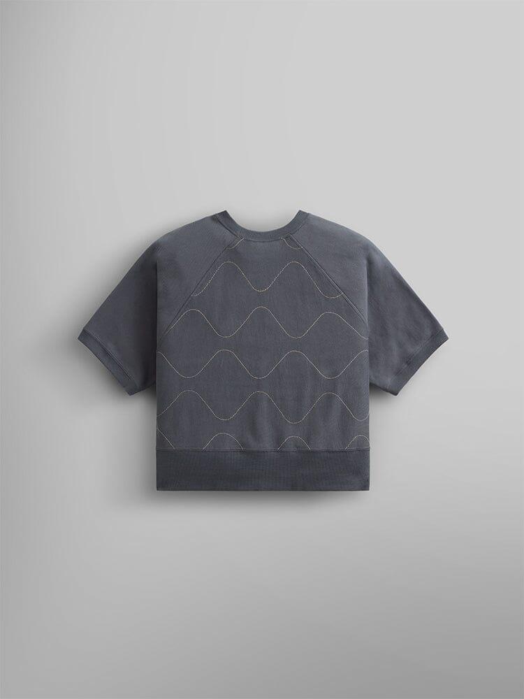 WOMEN'S SHORT SLEEVE QUILTED SWEATSHIRT Product Image