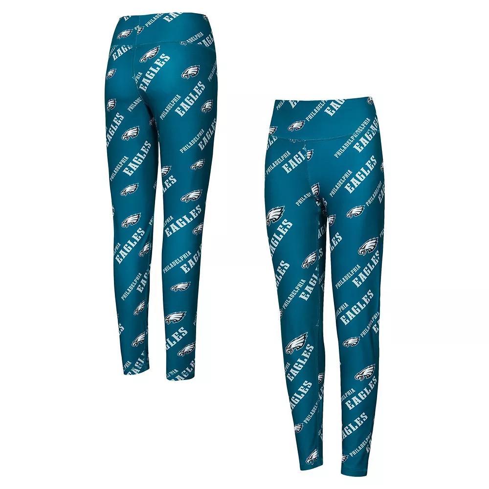 Women's Concepts Sport Midnight Green Philadelphia Eagles Breakthrough Allover Print Knit Leggings, Size: Large Product Image