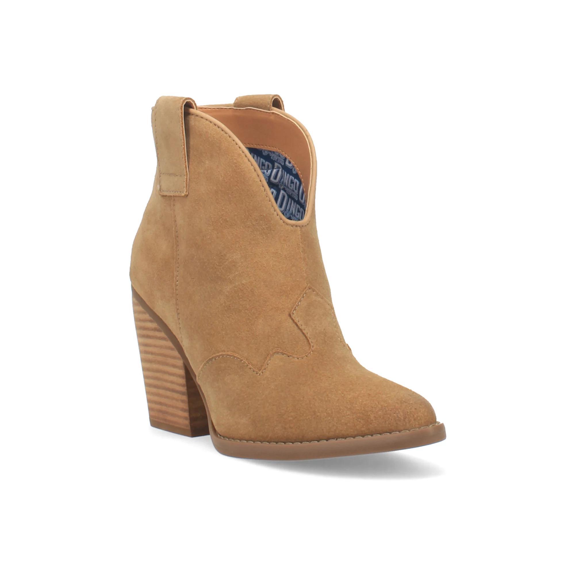 Dingo Flannie Women's Suede Ankle Boots, Size: 9.5, Red Product Image