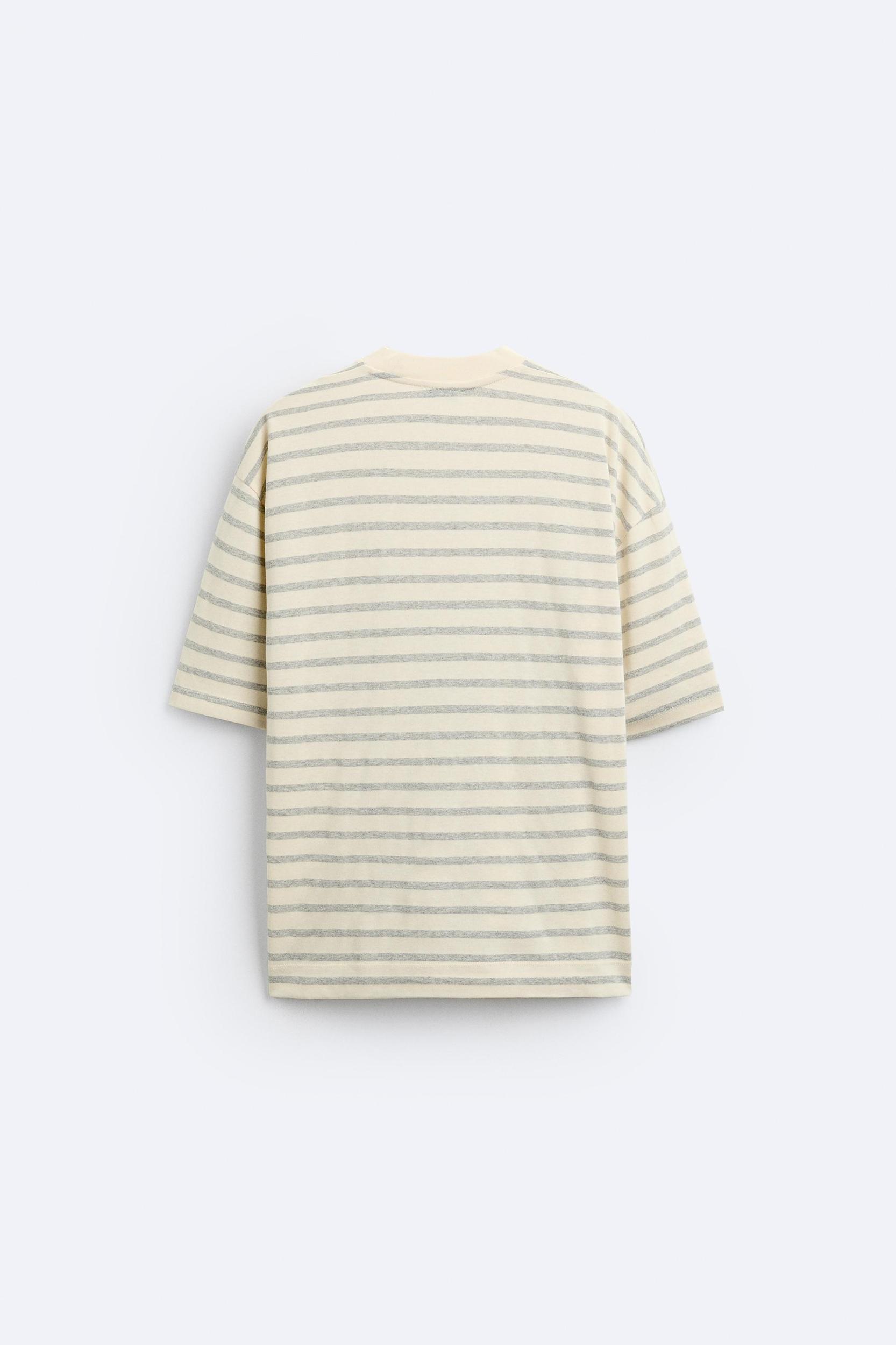BOXY FIT STRIPED T-SHIRT Product Image