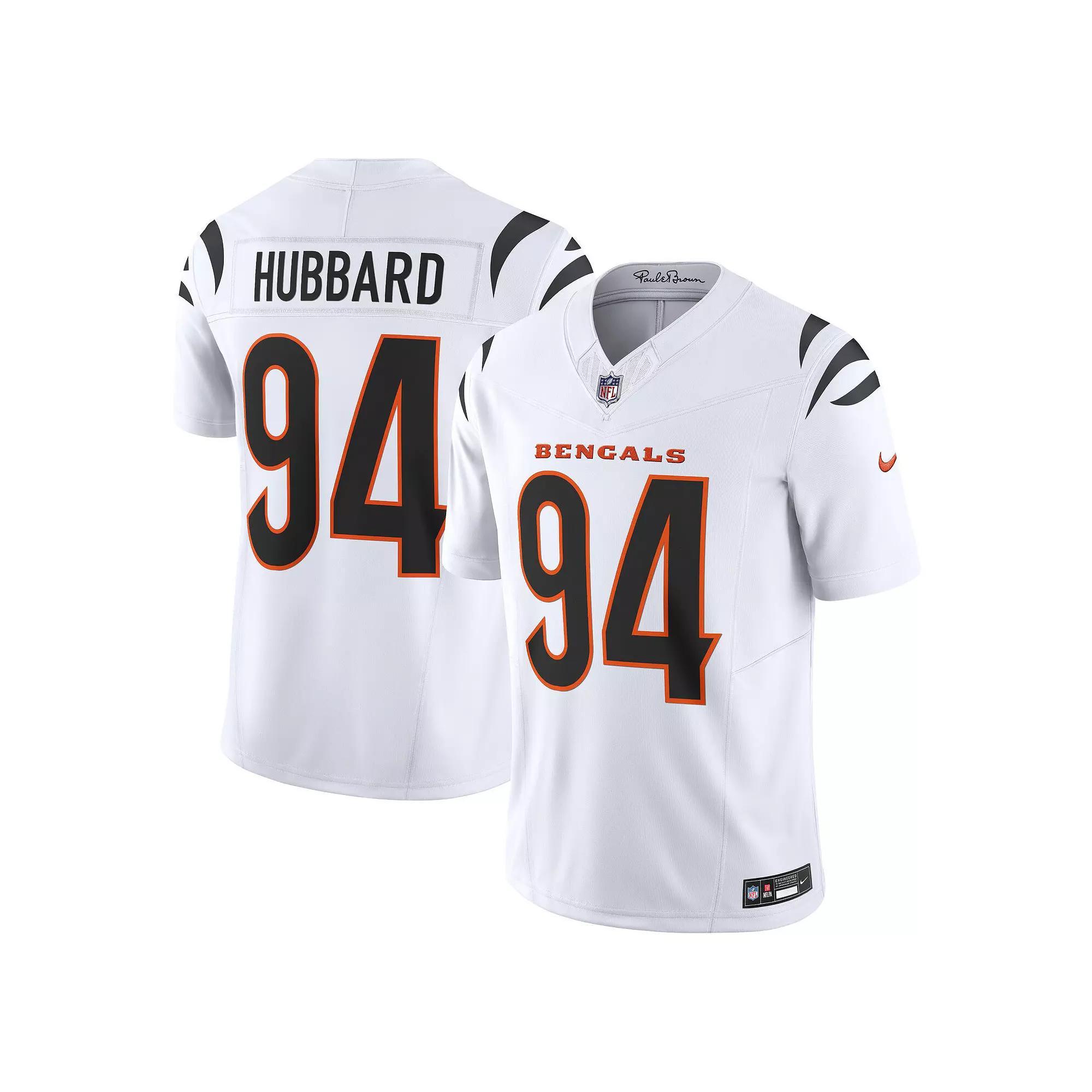 Men's Nike Sam Hubbard White Cincinnati Bengals Vapor F.U.S.E. Limited Jersey, Size: Large Product Image