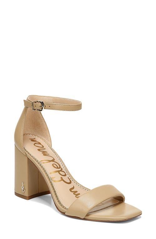 Sam Edelman Daniella Leather Ankle Strap Square Toe Dress Sandals Product Image