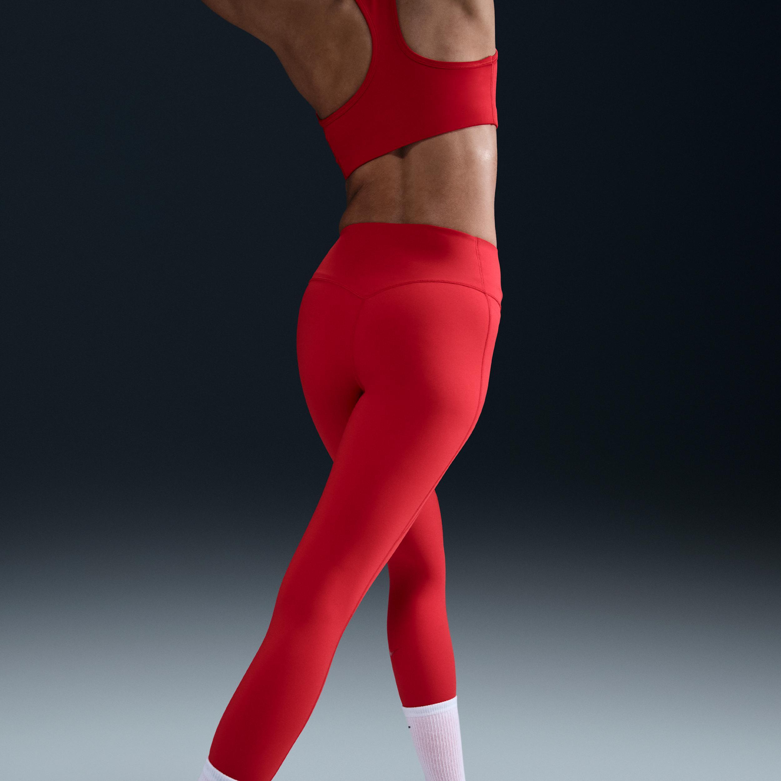 Nike Women's Universa High-Waisted 7/8 Leggings with No Front Seam Product Image