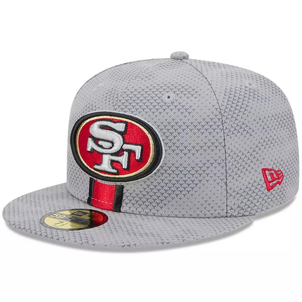 Men's New Era Gray San Francisco 49ers 2024 Sideline 59FIFTY Fitted Hat, Size: 7 1/8, Grey Product Image