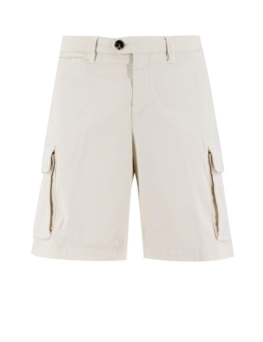 BRUNELLO CUCINELLI Bermuda In Off White Product Image