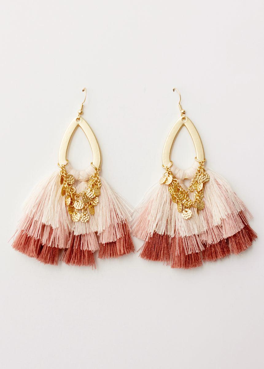 Kiara Earrings in Pink Female Product Image