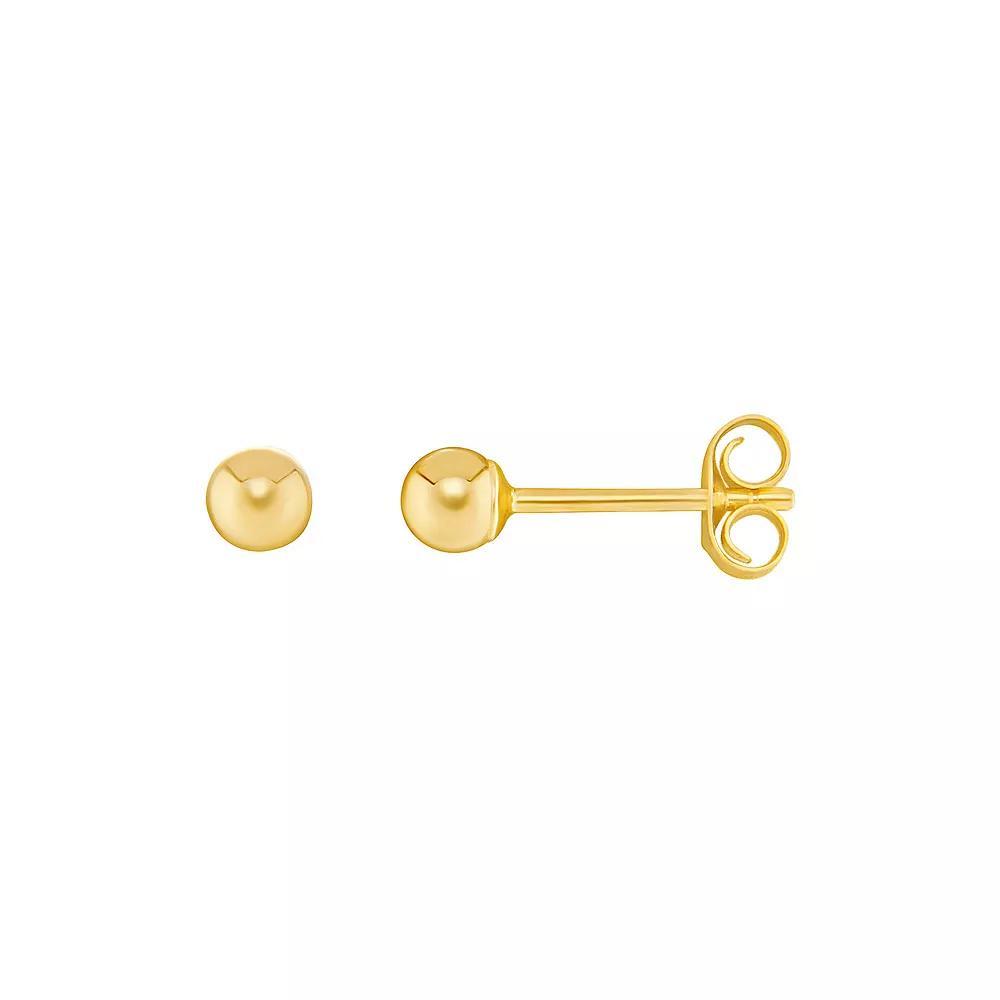 PRIMROSE 14k Gold Polished Ball Stud Earrings, Women's, Size: 6MM, Yellow Gold Tone Product Image