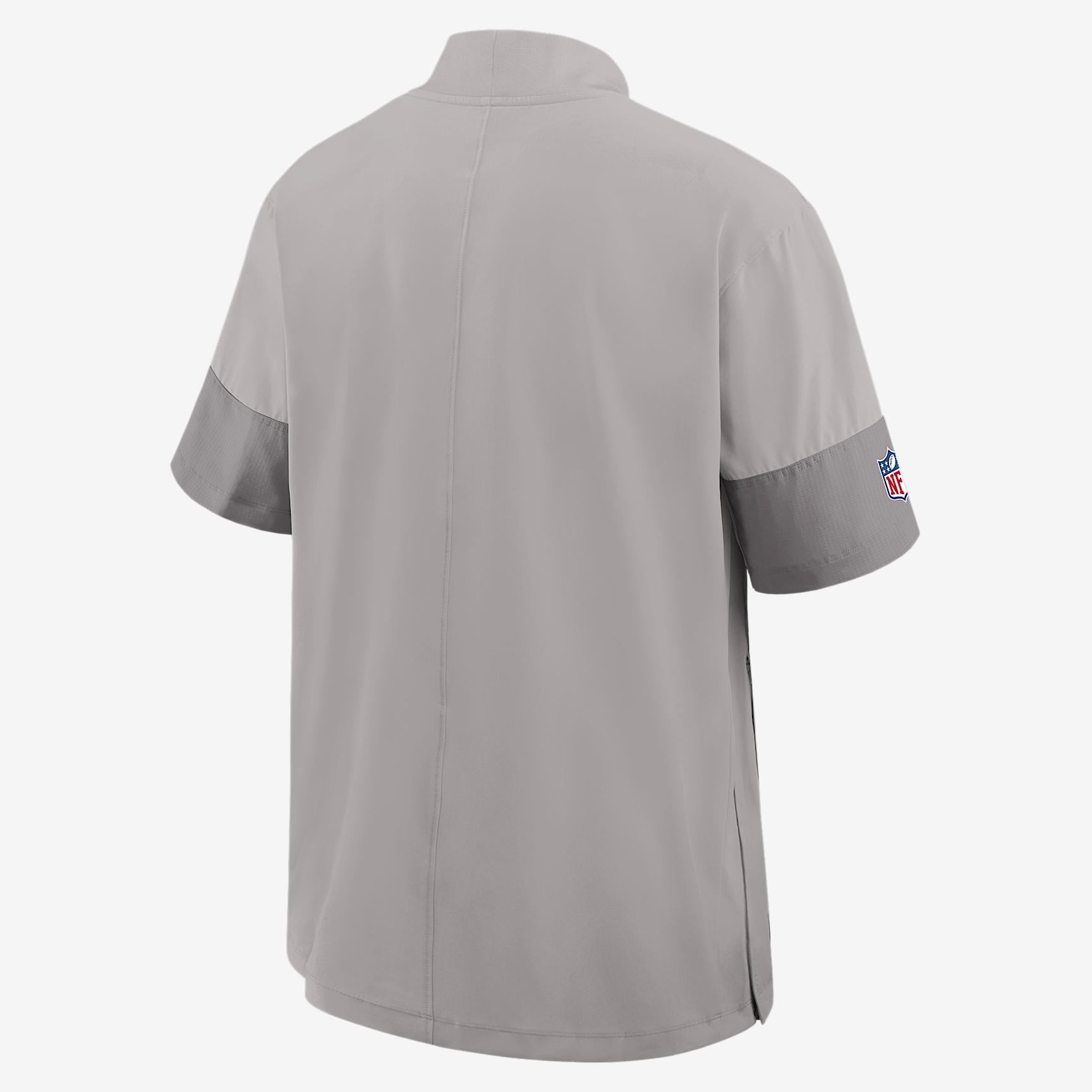 Detroit Lions Sideline Coach Nike Men's NFL 1/2-Zip Short-Sleeve Jacket Product Image