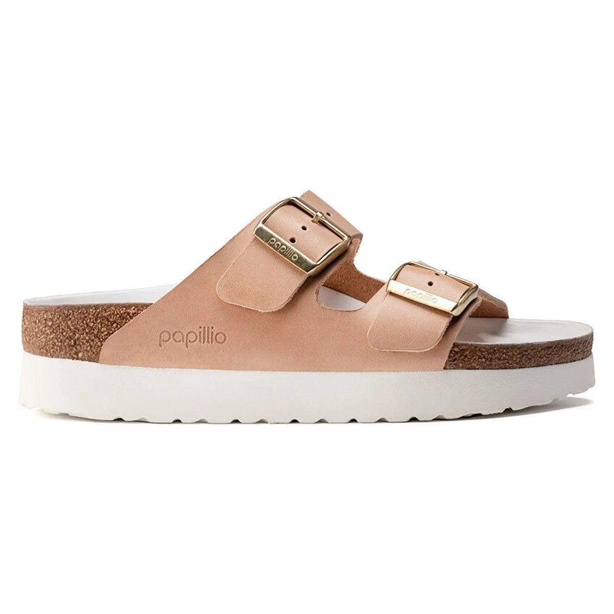 Birkenstock Women's Papillio Arizona Platform Natural Leather Sandals Product Image