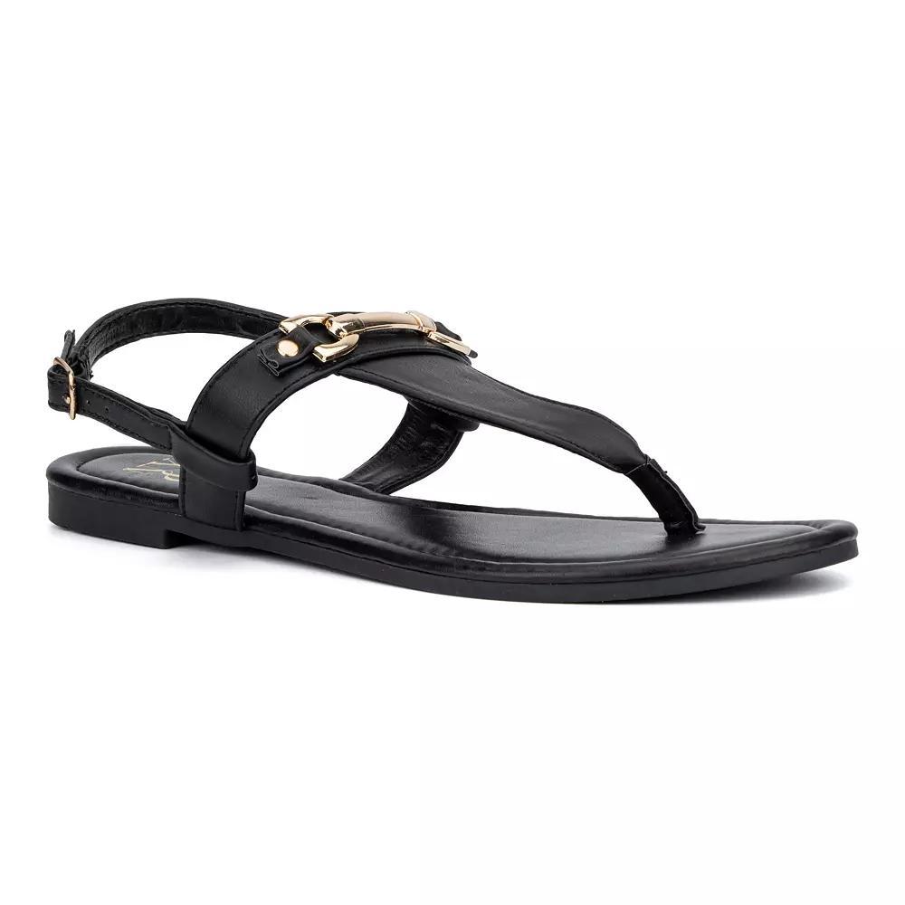 New York & Company Angelica Womens T-Strap Sandals Product Image