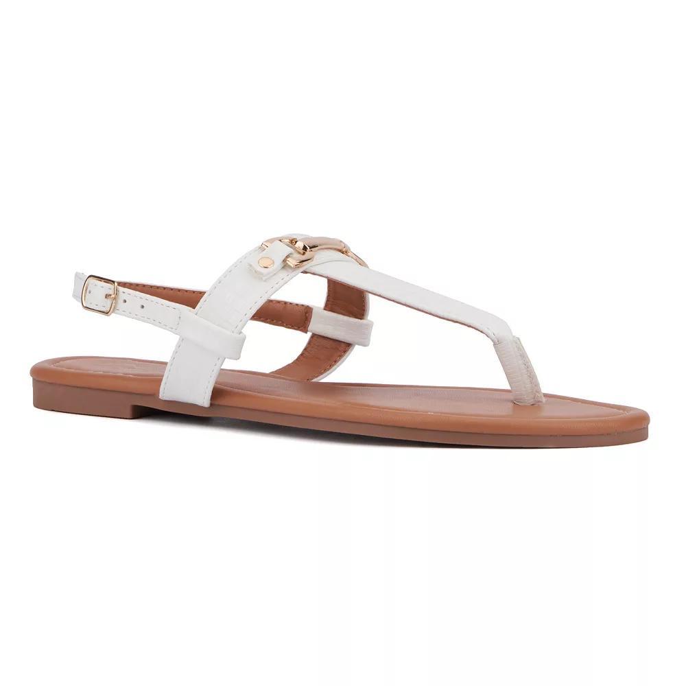 New York & Company Angelica Womens T-Strap Sandals Product Image