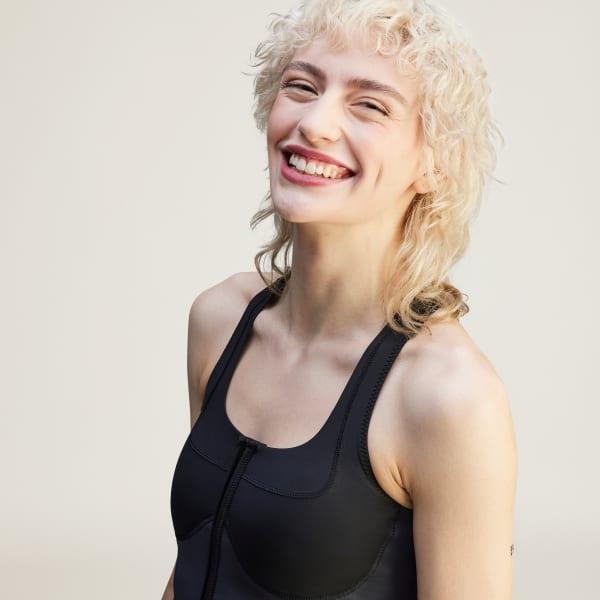 adidas by Stella McCartney Two-Tone Zipped Crop Top Product Image