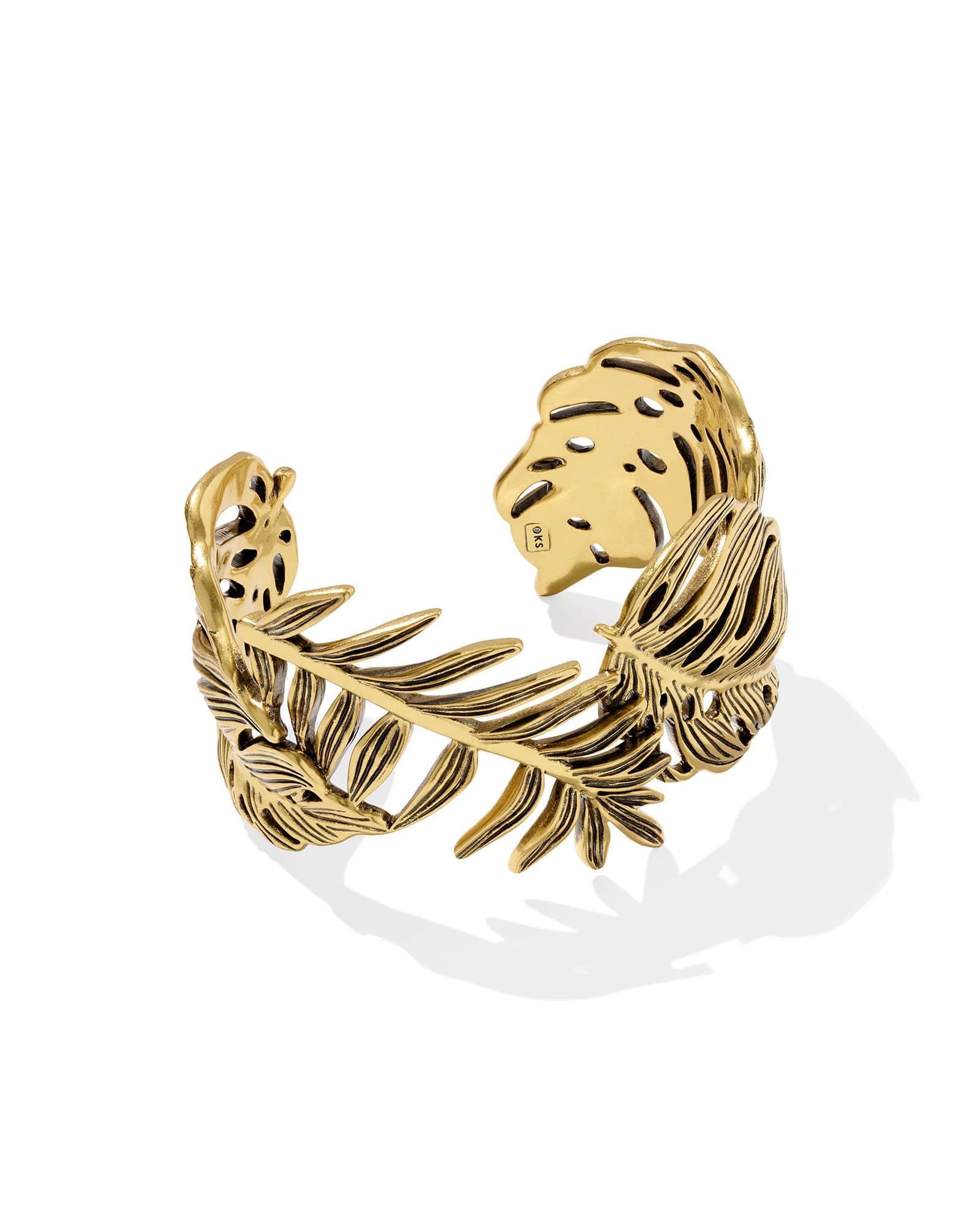 Kayla Vintage Gold Metal Statement Necklace Product Image